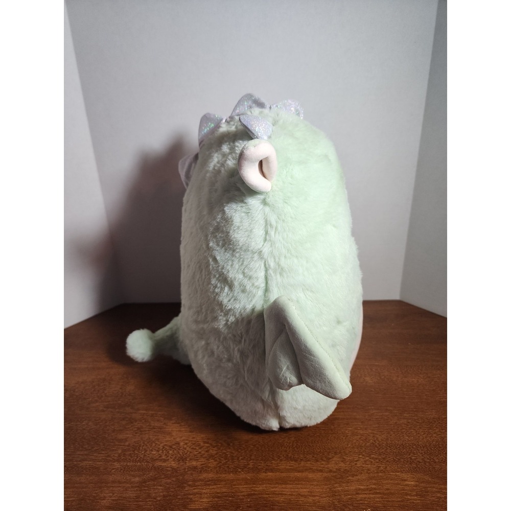Squishmallows FuzzAMallows Drew the Mint Green Dragon 12" NWT - Picture 4 of 5
